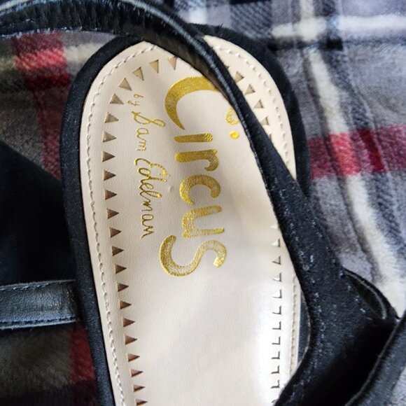 Circus Black Velvet Platform Heels - Picture 4 of 6